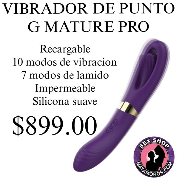 VIBRADOR RECARGABLE CON ESTIMULACION EN PUNTO G 7 MODOS DE VIBRACION
